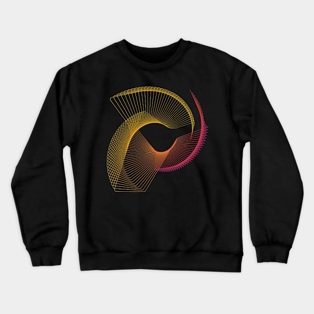 Galaxy geometric lineart modern Crewneck Sweatshirt by carolsalazar